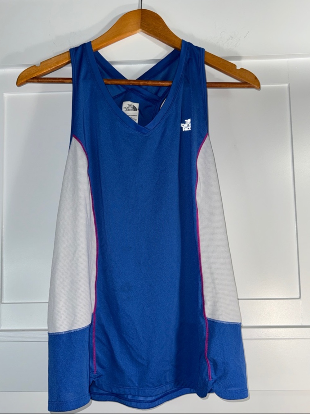 The North Face Royal Blue Athletic Tank with White Panels